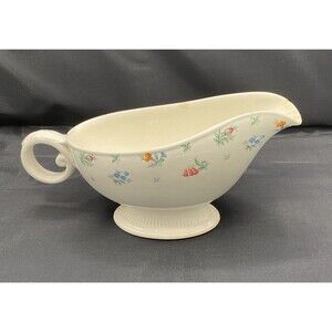 Harmony House Monticello, Pink and Blue Floral, China Gravy Boat
